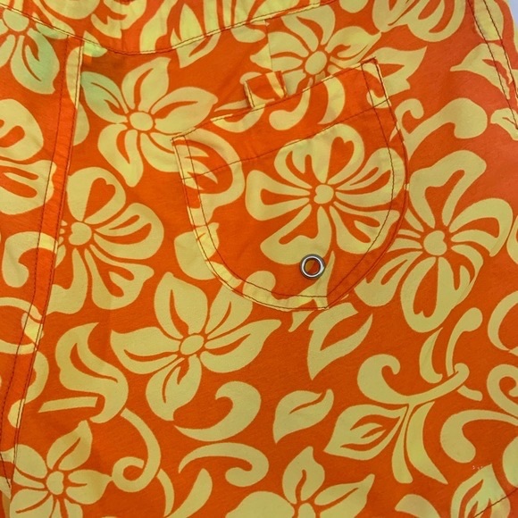 Steve & Barrys Swimwear Women's Boy Shorts Size Small Microfiber Orange - Picture 4 of 11
